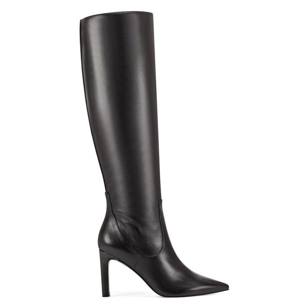 Nine West Maxim Heel Black Boots | South Africa 79D33-7R95